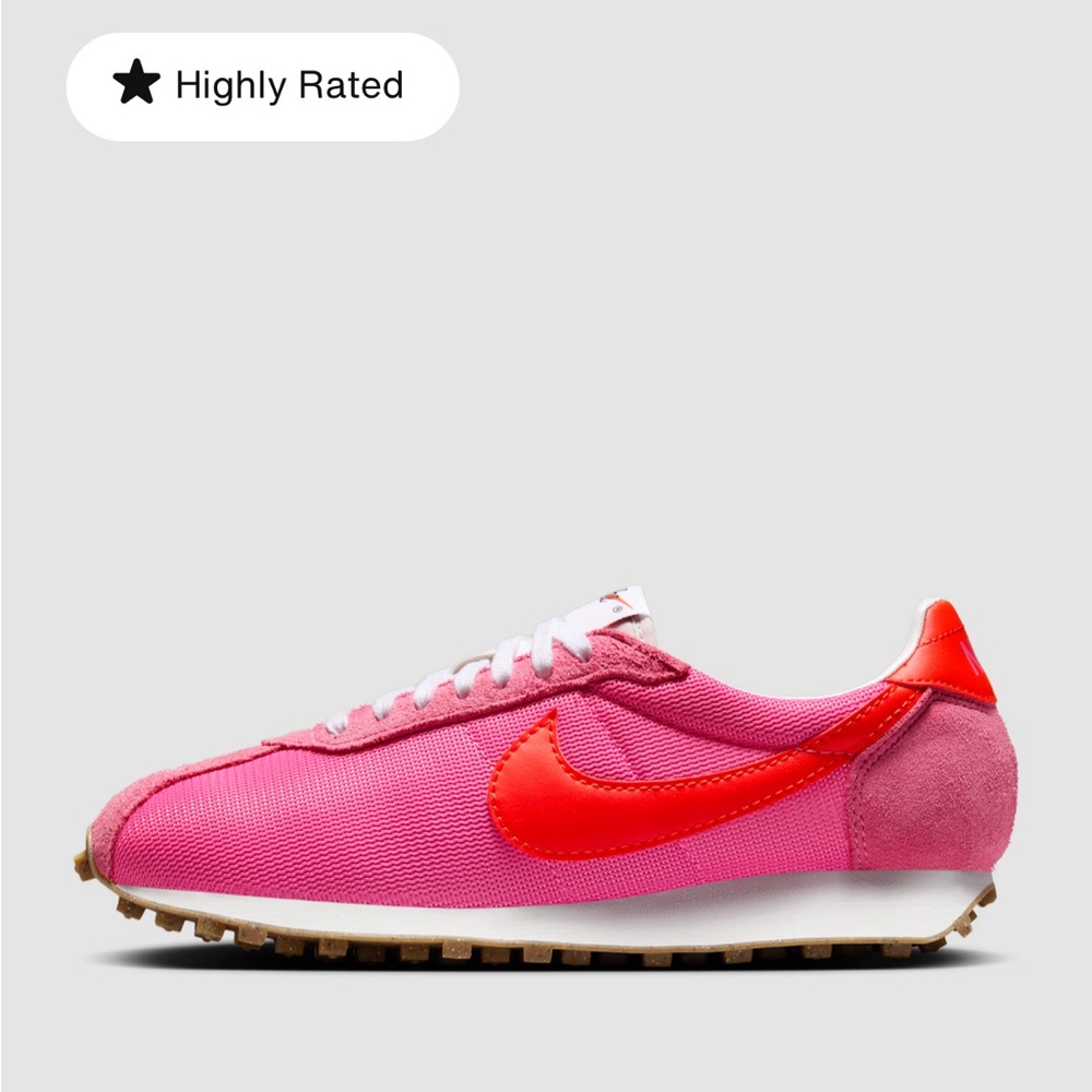 Nike Women's Pink and Red Sneakers